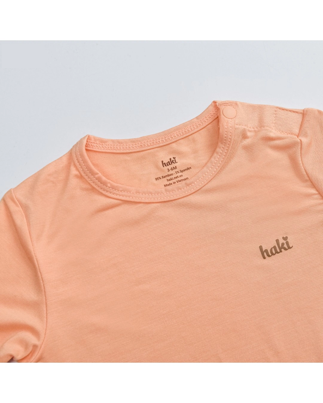 Bộ tay dài bé trai Haki màu cam 2