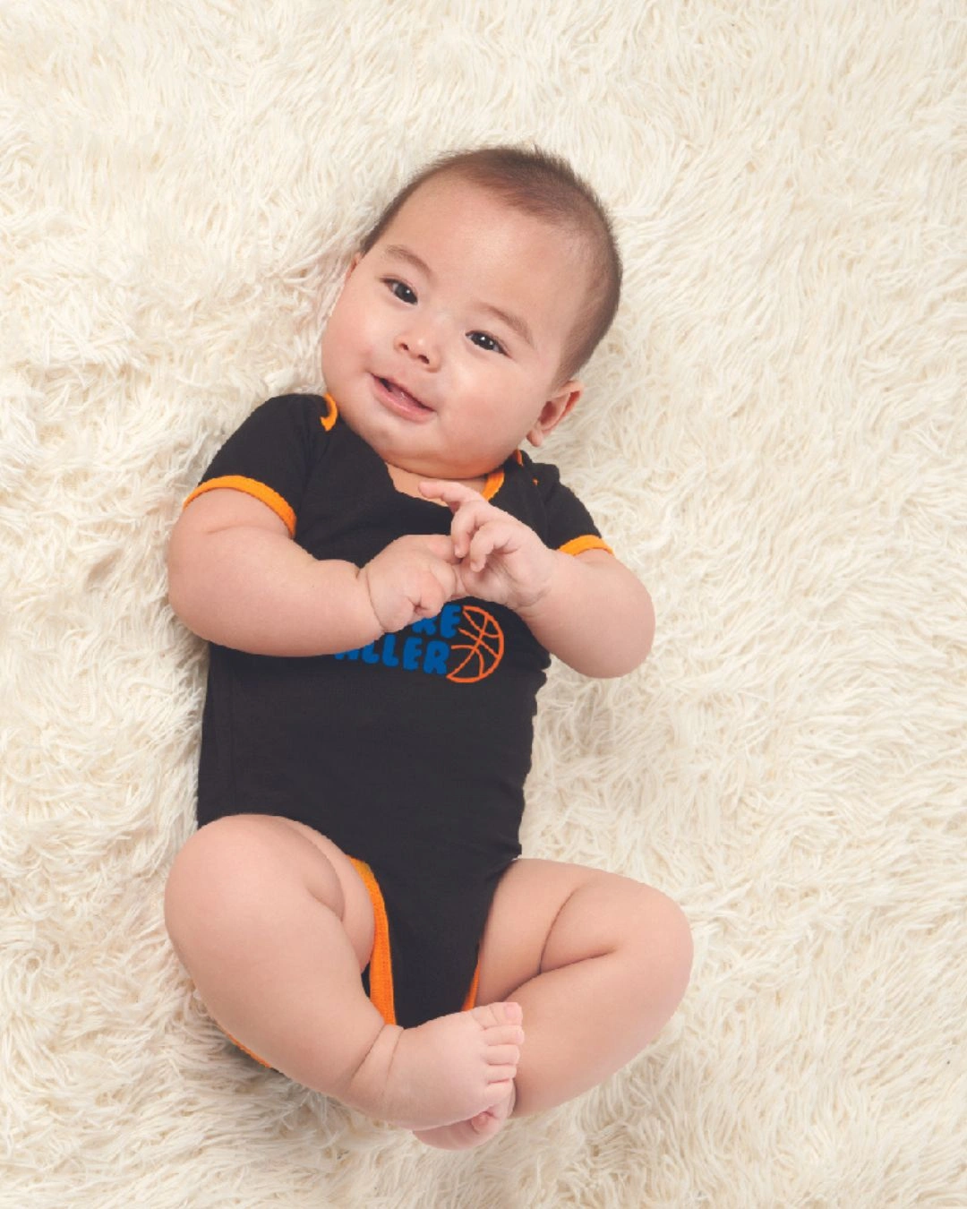Bodysuit bé trai Lullaby HNB301M màu đen 2
