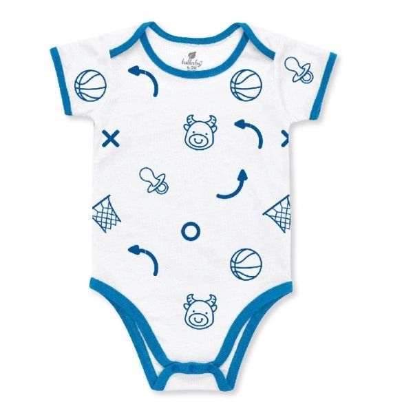 Bodysuit bé trai Lullaby HNB301M màu trắng - xanh dương 1