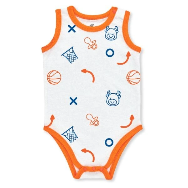 Bodysuit bé trai Lullaby HNB302M màu trắng - xanh dương 16