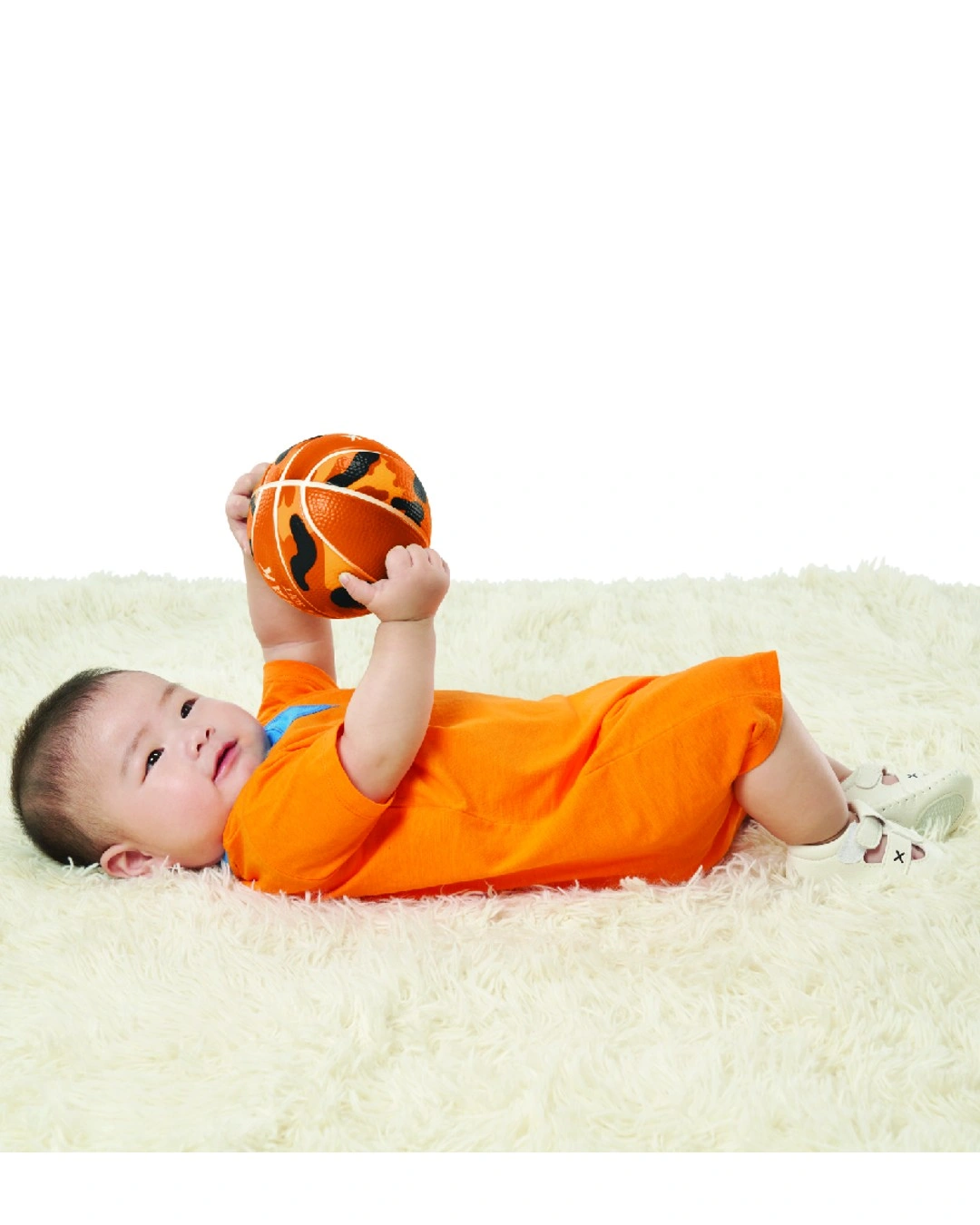 Romper bé trai Lullaby HNB305M màu cam 2