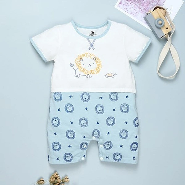Bodysuit bé trai Pony Kids in hình sư tử màu trắng - nâu 11
