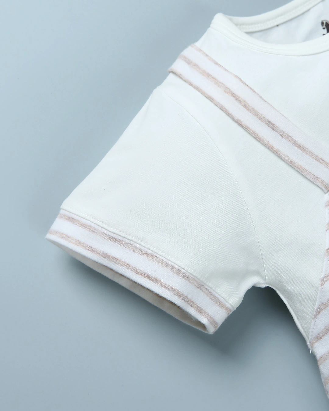 Bodysuit bé trai Pony Kids kẻ ngang màu cam 14