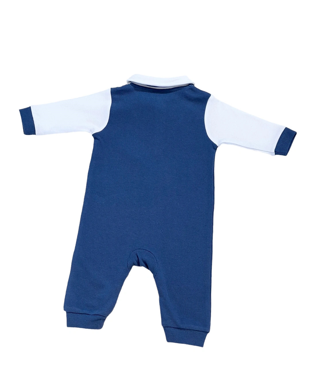 Bodysuit bé trai Lullaby NH879R màu trắng - xanh dương 2