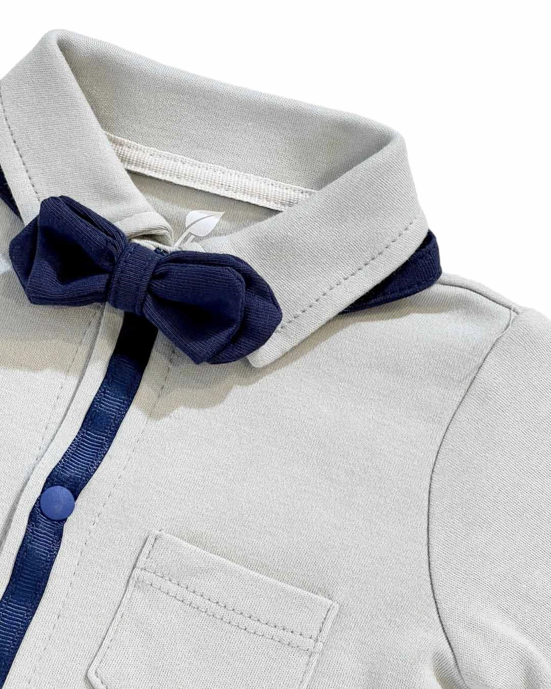 Bodysuit bé trai Lullaby NH881R màu xám 3