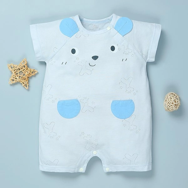 Bodysuit bé trai Pony Kids in gấu màu xanh dương 1