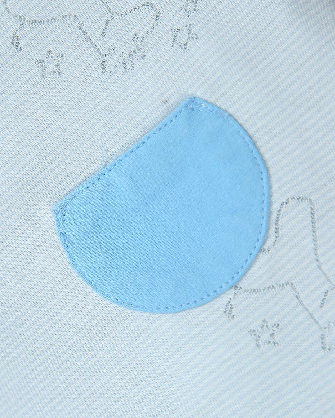 Bodysuit bé trai Pony Kids in gấu màu xanh dương 8