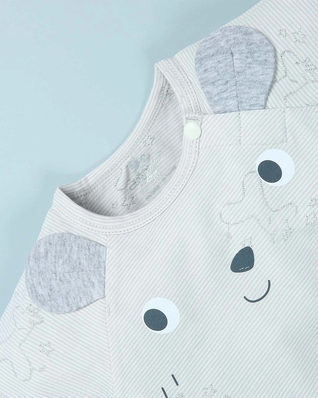 Bodysuit bé trai Pony Kids in gấu màu xanh dương 13