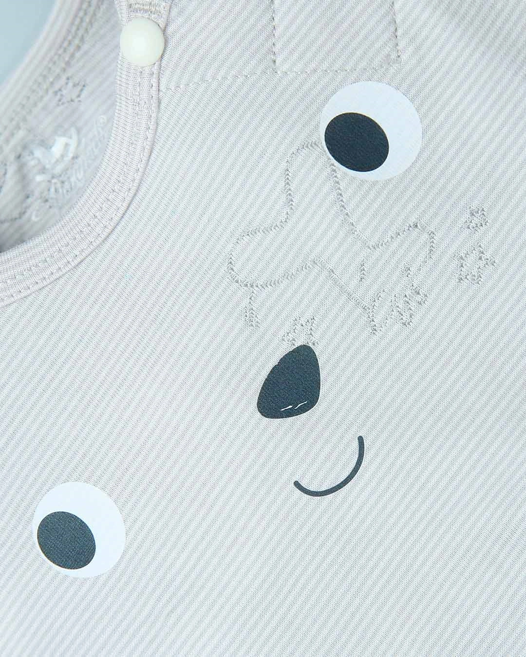 Bodysuit bé trai Pony Kids in gấu màu xanh dương 15