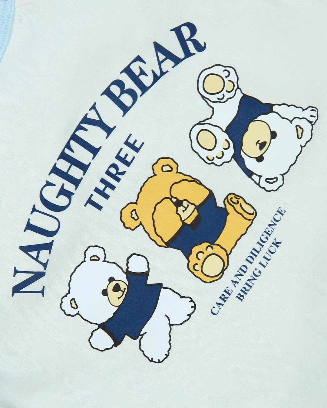 Bodysuit bé trai Pony Kids in 3 chú gấu màu trắng - ghi 25