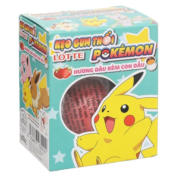 Kẹo đồ chơi Lotte Pokémon hương dâu hộp 3g (từ 3 tuổi) - Màu ngẫu nhiên 1