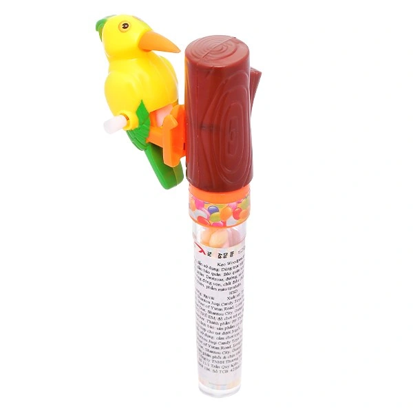 Kẹo đồ chơi chim gõ kiến Shantou Juqi hương dâu hộp 8g (từ 3 tuổi) 1