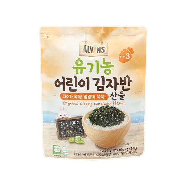 Rong biển rắc cơm Alvins vị rau củ gói 21g (từ 15 tháng) 1