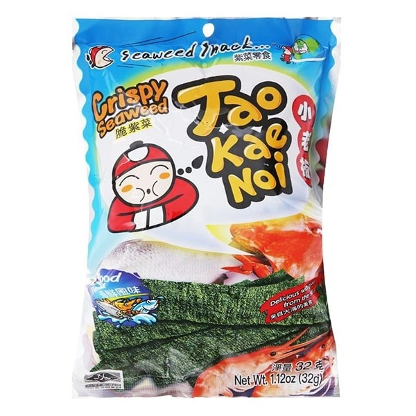 Snack rong biển vị hải sản Tao Kae Noi 32g (từ 1 tuổi) 1