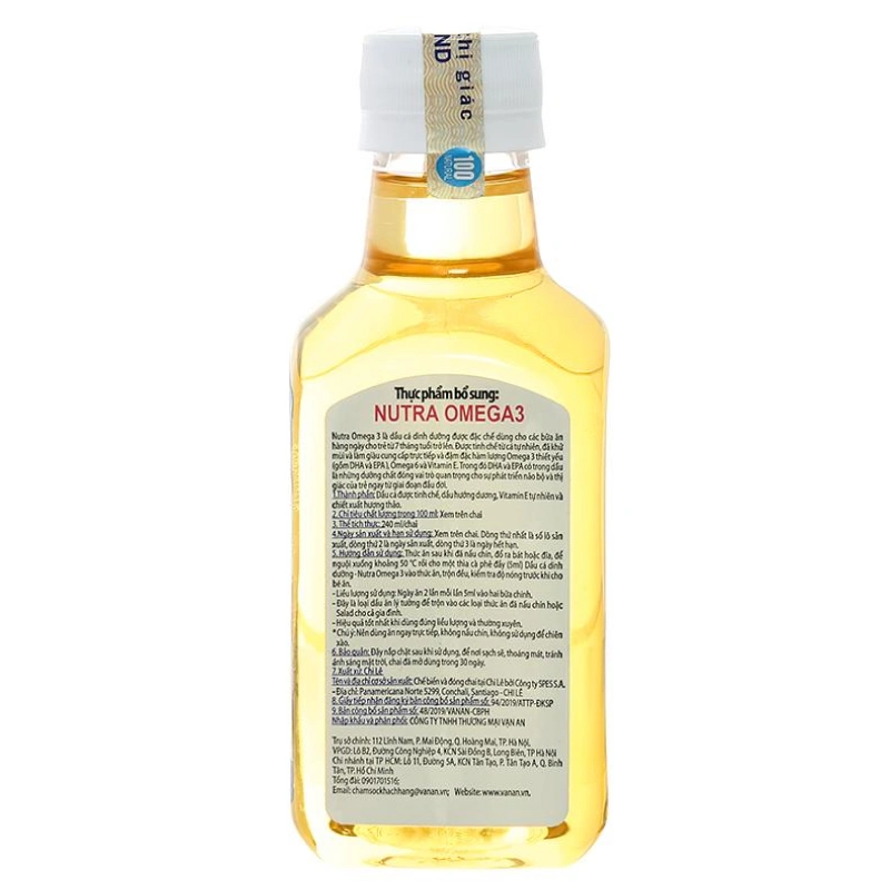 Dầu cá hồi Nutra Omega 3 ăn dặm cho bé chai 240 ml (từ 7 tháng) 4