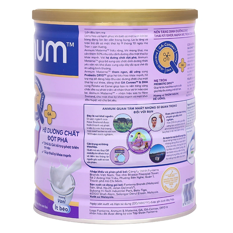 Sữa bầu Anmum Materna hương vani 800g 3
