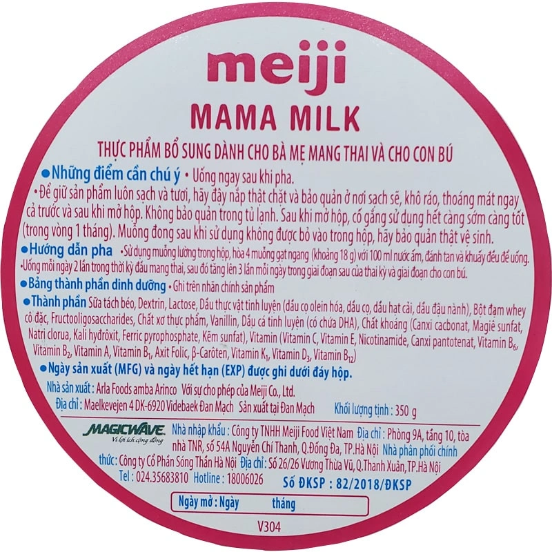 Sữa bầu Meiji Mama 350g 4