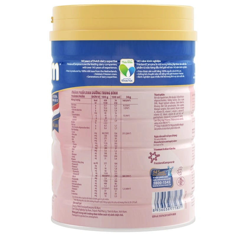 Combo 2 hộp sữa bầu Friso Gold Mum hương cam 900g 9