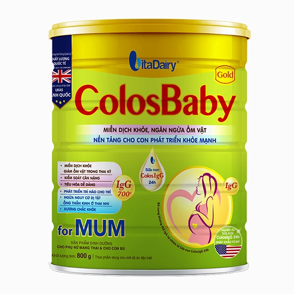 Sữa bầu Colosbaby Gold Mum hương vani 800g 1