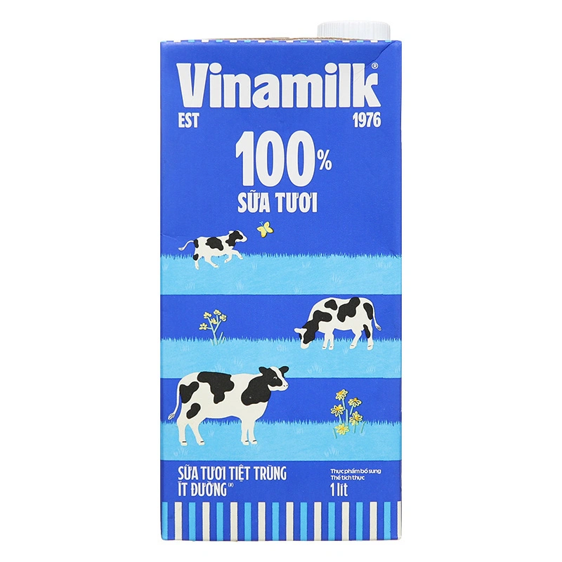 Sữa tươi tiệt trùng Vinamilk ít đường 1 lít (từ 1 tuổi) 2