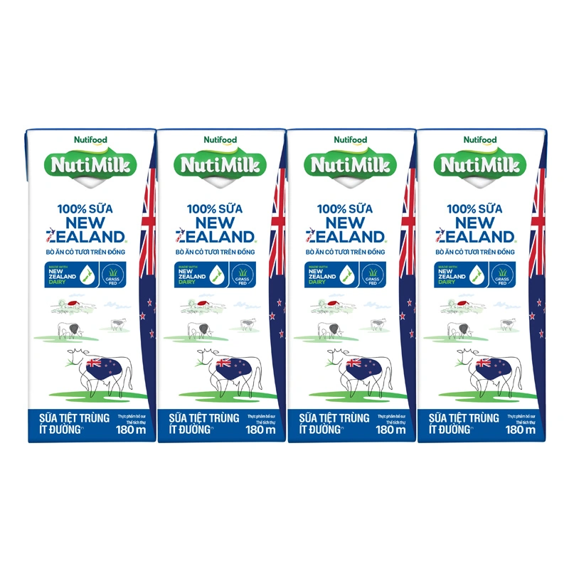 Thùng 48 hộp sữa tiệt trùng Nutimilk New Zealand ít đường 180 ml (từ 1 tuổi) 5