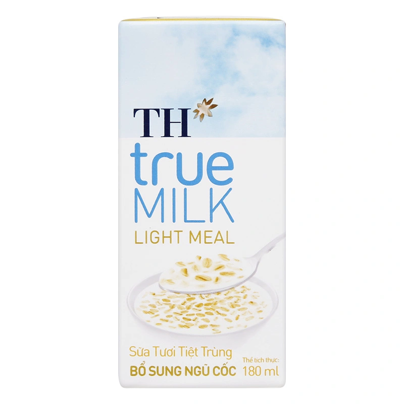 Thùng 48 hộp sữa tươi tiệt trùng TH true MILK Light Meal ngũ cốc ít đường 180 ml (từ 1 tuổi) 9