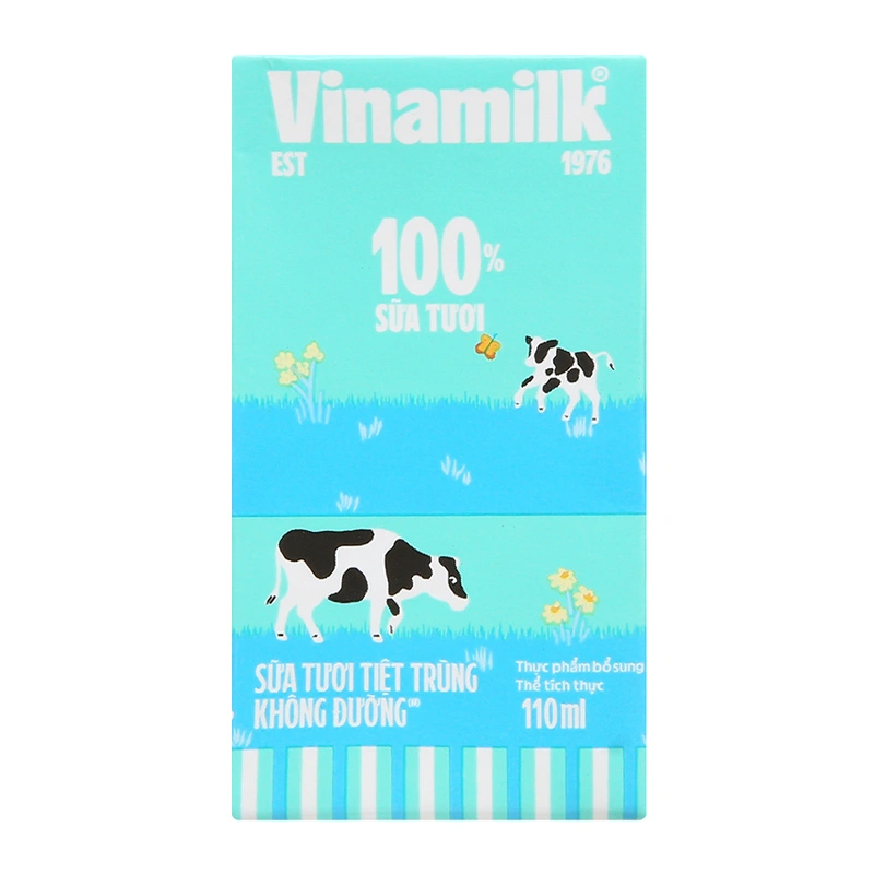 Lốc 4 hộp sữa tươi tiệt trùng Vinamilk không đường 110 ml (từ 1 tuổi) 3
