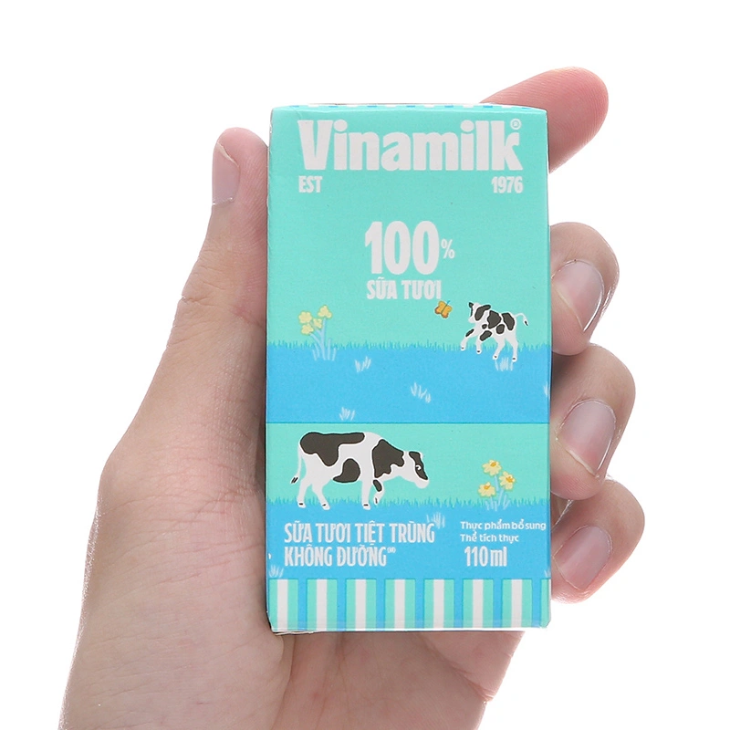 Lốc 4 hộp sữa tươi tiệt trùng Vinamilk không đường 110 ml (từ 1 tuổi) 7