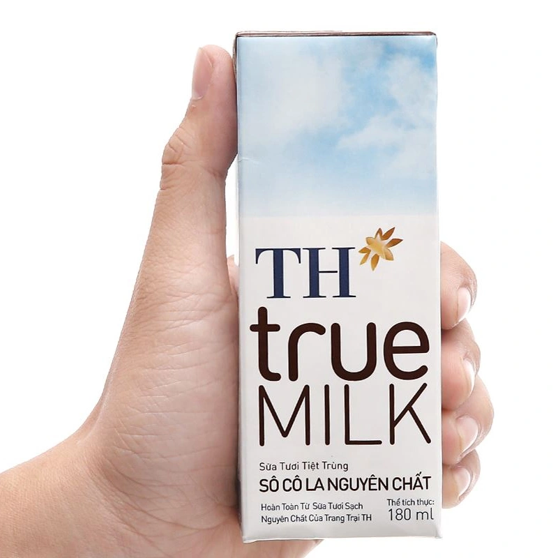 Lốc 4 hộp sữa tươi tiệt trùng TH true MILK có đường hương socola 180 ml (từ 1 tuổi) 6