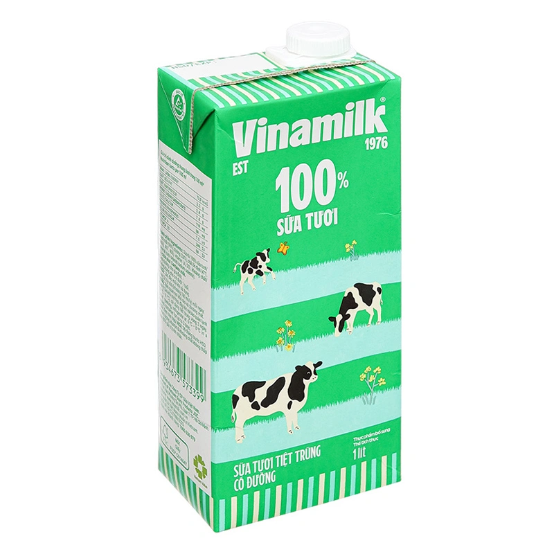 Thùng 12 hộp sữa tươi tiệt trùng Vinamilk có đường 1 lít (từ 1 tuổi) 3