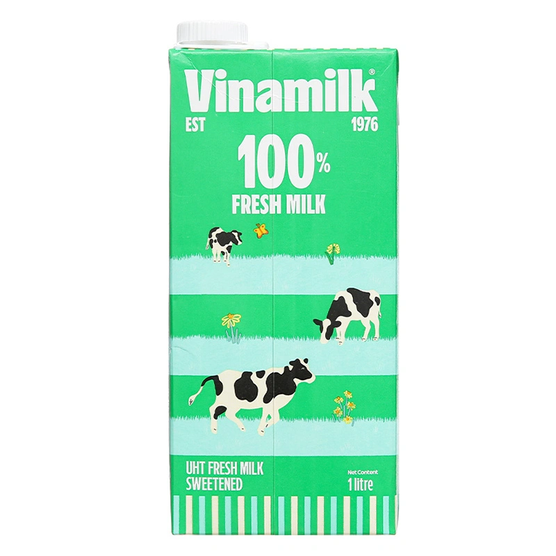 Thùng 12 hộp sữa tươi tiệt trùng Vinamilk có đường 1 lít (từ 1 tuổi) 5