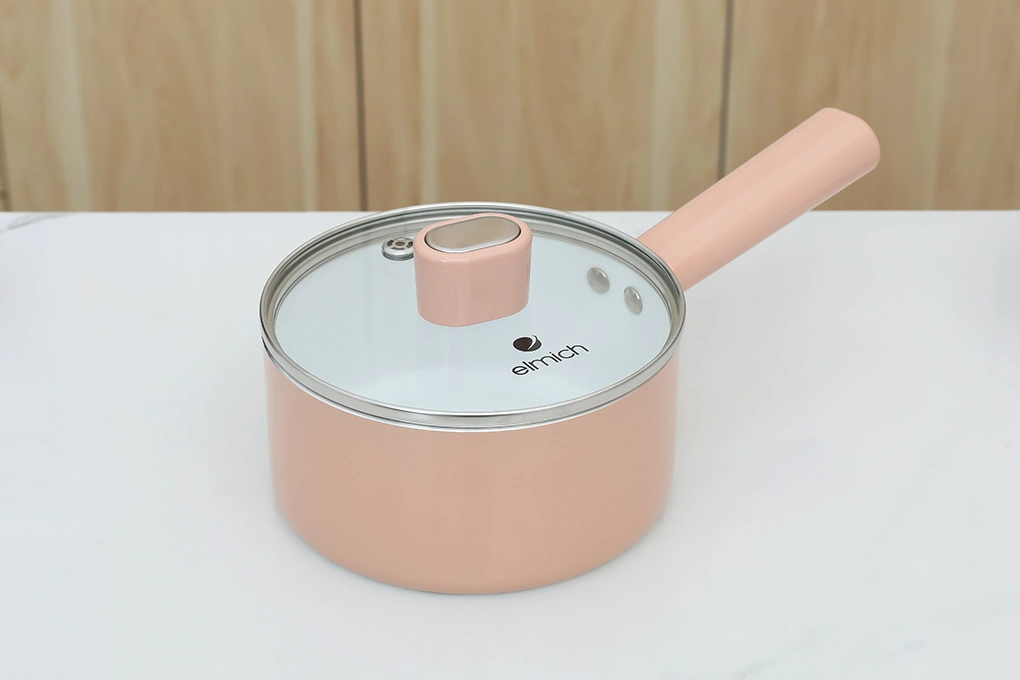 Bộ chảo quánh nhôm chống dính nắp kính Elmich Baby EL-1169AP 3