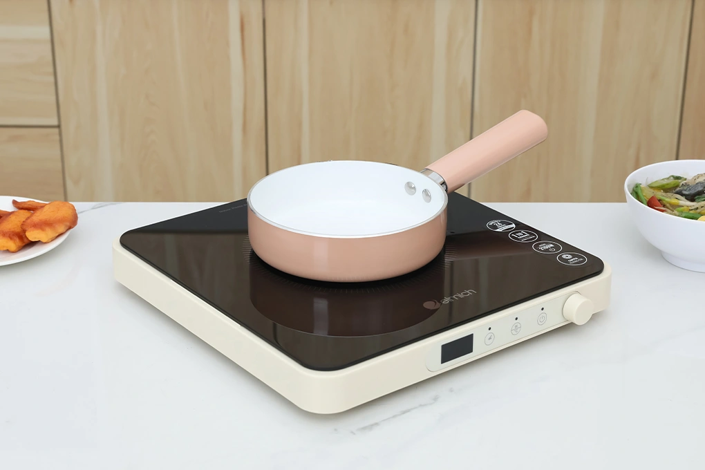 Bộ chảo quánh nhôm chống dính nắp kính Elmich Baby EL-1169AP 8