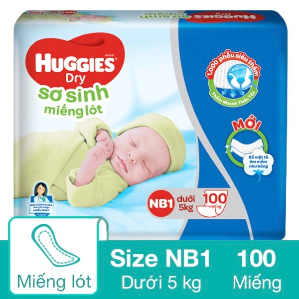 Miếng lót Huggies Skin Perfect size NB2 60 miếng (4 - 7 kg) - Giao bao bì ngẫu nhiên 14