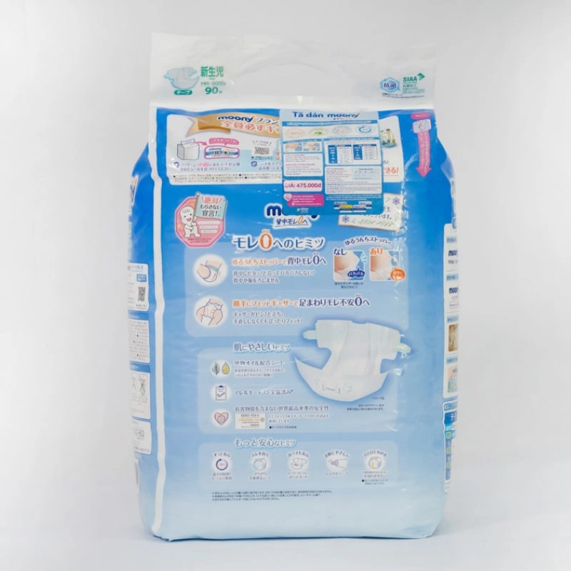 Tã dán Moony size NB 90 miếng (Dưới 5 kg) 2