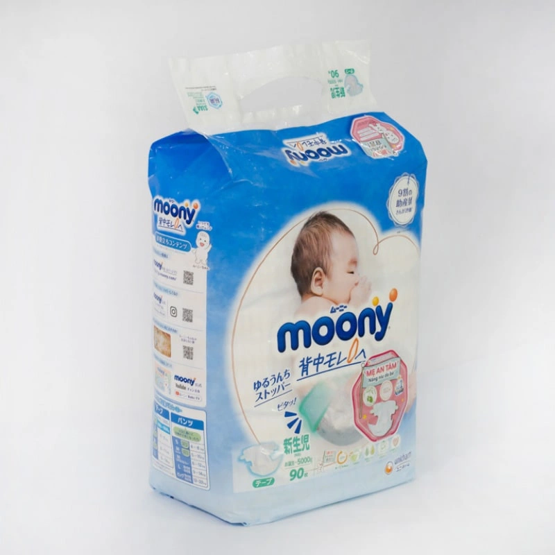 Tã dán Moony size NB 90 miếng (Dưới 5 kg) 4