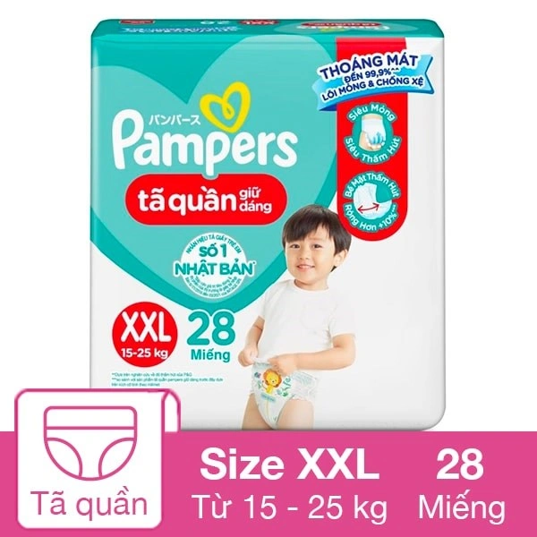 Tã quần Pampers tiết kiệm size M 40 miếng (7 - 12 kg) 7