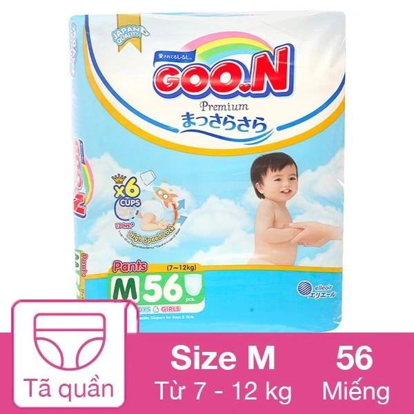 Tã quần GOO.N Premium size M 56 miếng (7 - 12 kg) 1