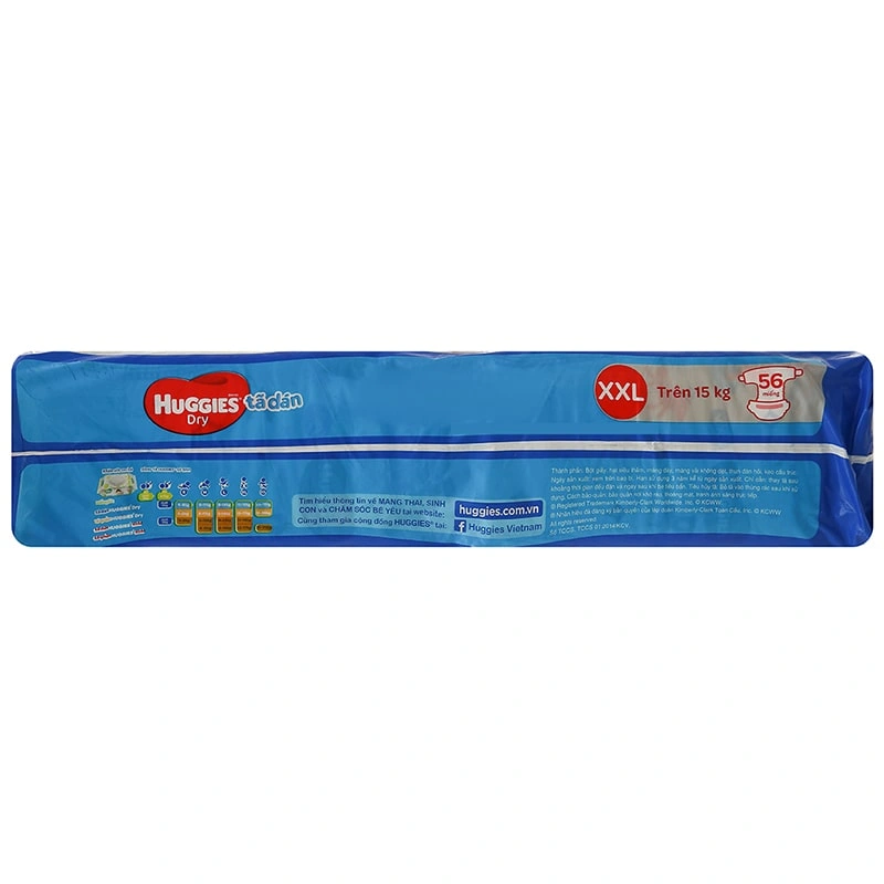 Tã dán Huggies Dry size XXL 56 miếng (Trên 15 kg) 2