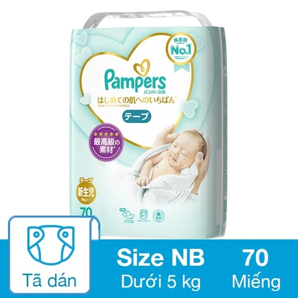Tã dán Pampers cao cấp size M 52 miếng (6 - 11 kg) 3
