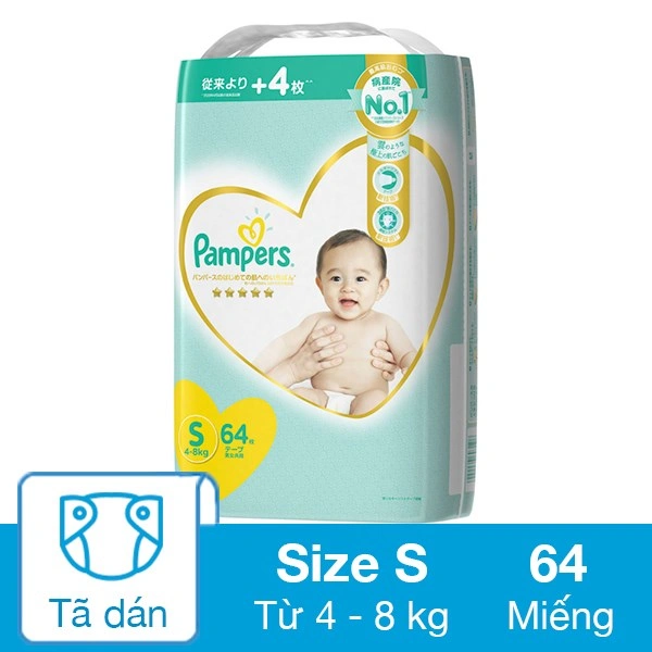 Tã dán Pampers cao cấp size M 52 miếng (6 - 11 kg) 5