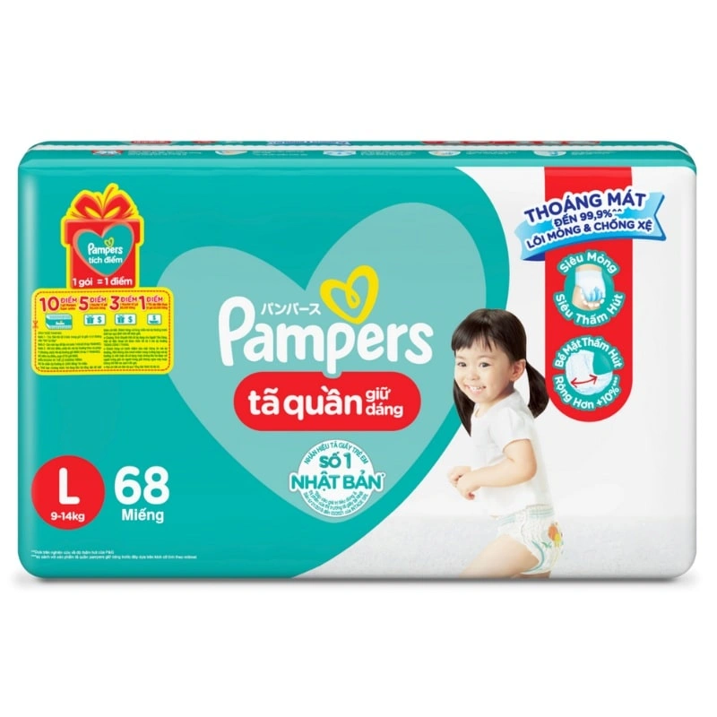 Tã quần Pampers Super Jumbo size XXL 56 miếng (15 - 25 kg) 7