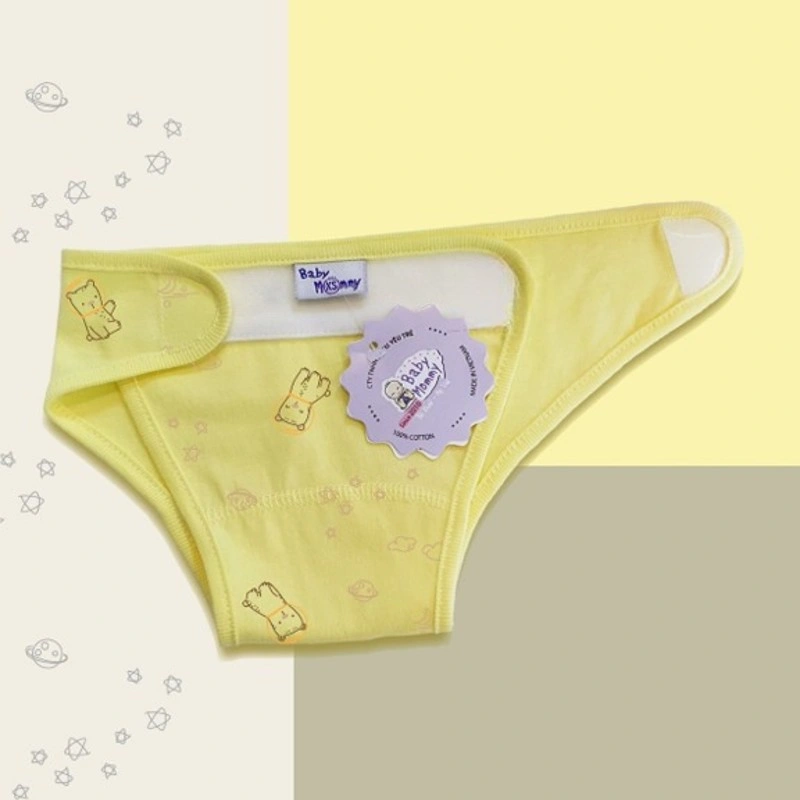 Set 3 tã vải màu in họa tiết BabyMommy size M (6 - 11 kg) 2