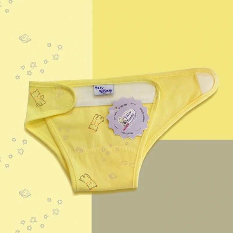 Set 3 tã vải màu in họa tiết BabyMommy size XS (Dưới 5 kg) 10