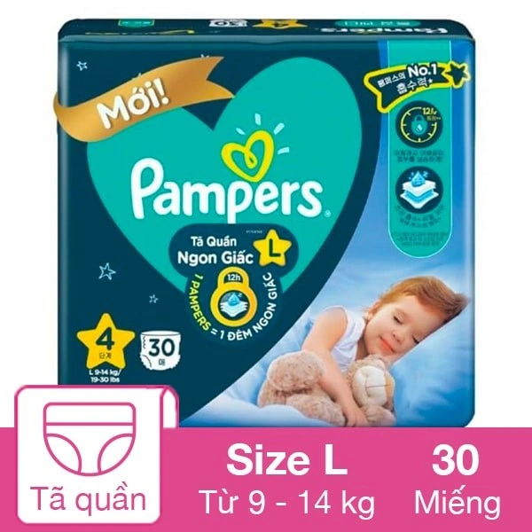 Tã quần ban đêm Pampers ngủ ngon size XXL 22 miếng (15 - 25 kg) 5