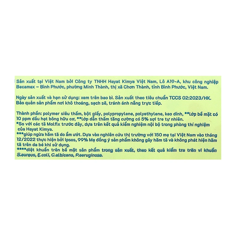 Tã dán Molfix thiên nhiên size M 76 miếng (6 - 11 kg) 9