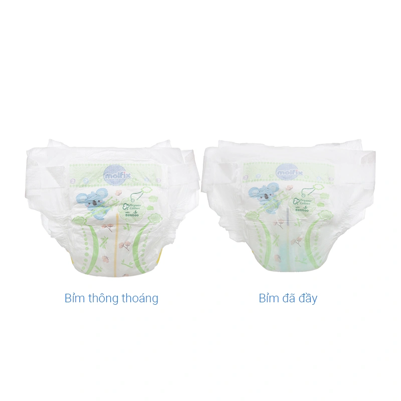 Tã dán Molfix thiên nhiên size S 80 miếng (4 - 8 kg) 8