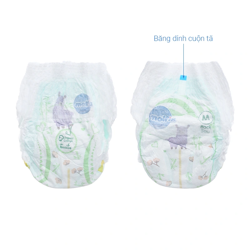 Tã quần Molfix thiên nhiên size XL 32 + 6 miếng (12 - 17 kg) 18