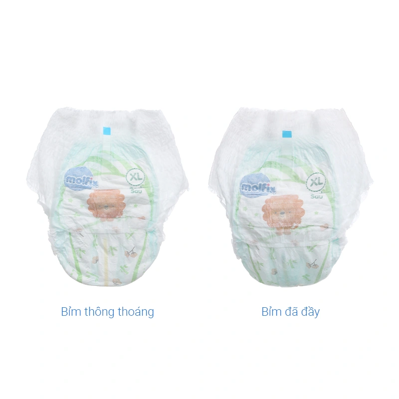 Tã quần Molfix thiên nhiên size XL 32 + 6 miếng (12 - 17 kg) 12