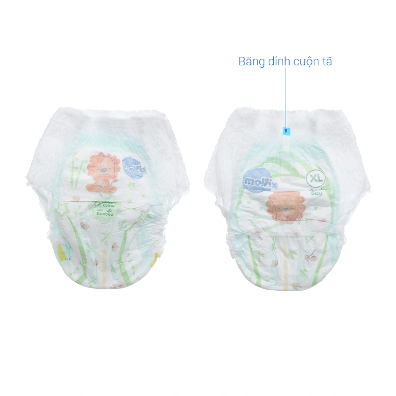 Tã quần Molfix thiên nhiên size XL 32 + 6 miếng (12 - 17 kg) 6